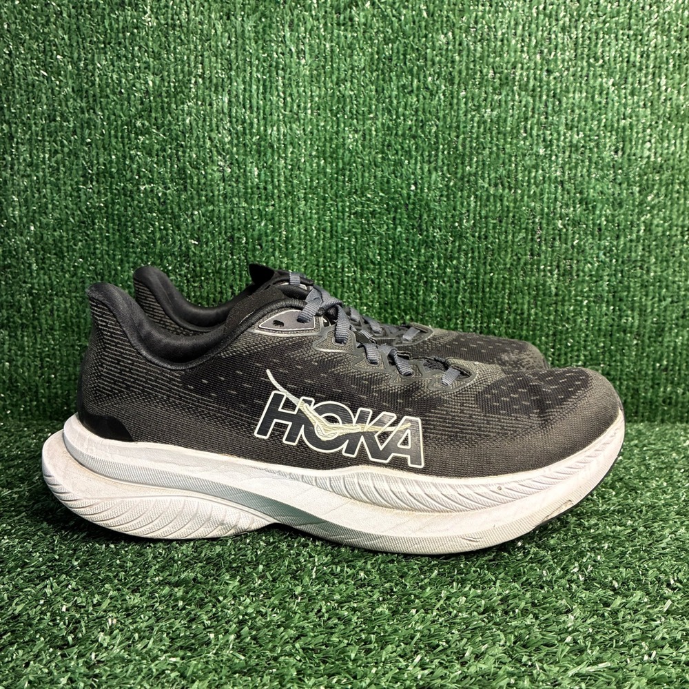 HOKA Mach 6 Lightweight Breathable Athletic Running Shoes Black Womens Size 9.5B